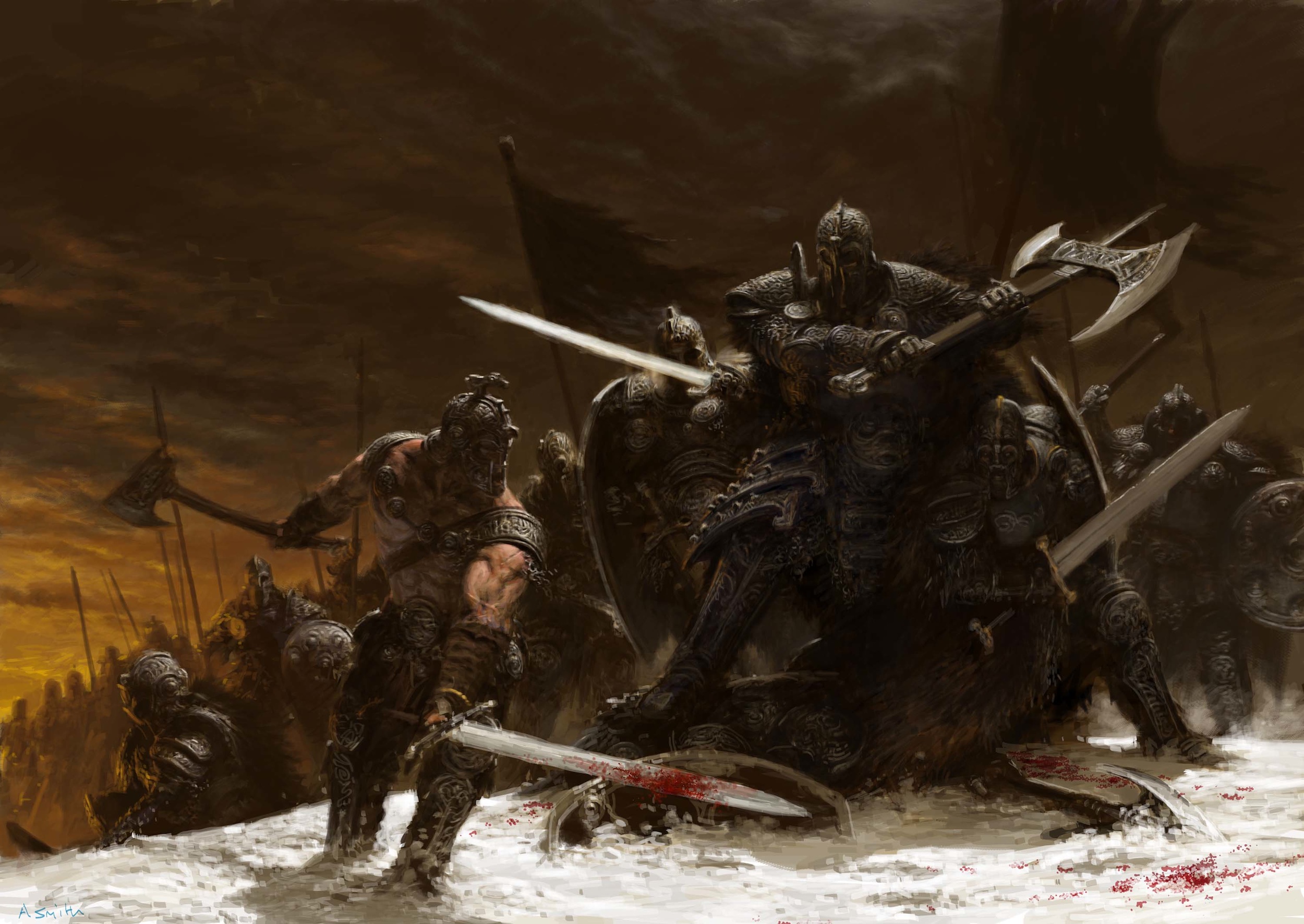 2500x1771_1252_Fight1_2d_fantasy_battle_fight_warriors_speed_painting_picture_image_digital_art